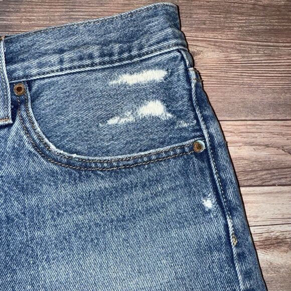 Levi’s 501 Jean Shorts Women’s 31 Button Fly High Rise Distressed Daisy Dukes - Picture 2 of 11